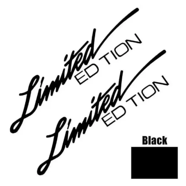 Xtreme Racing Decorazioni Auto Adesivi Limited Edition Black 2 pezzi vinile