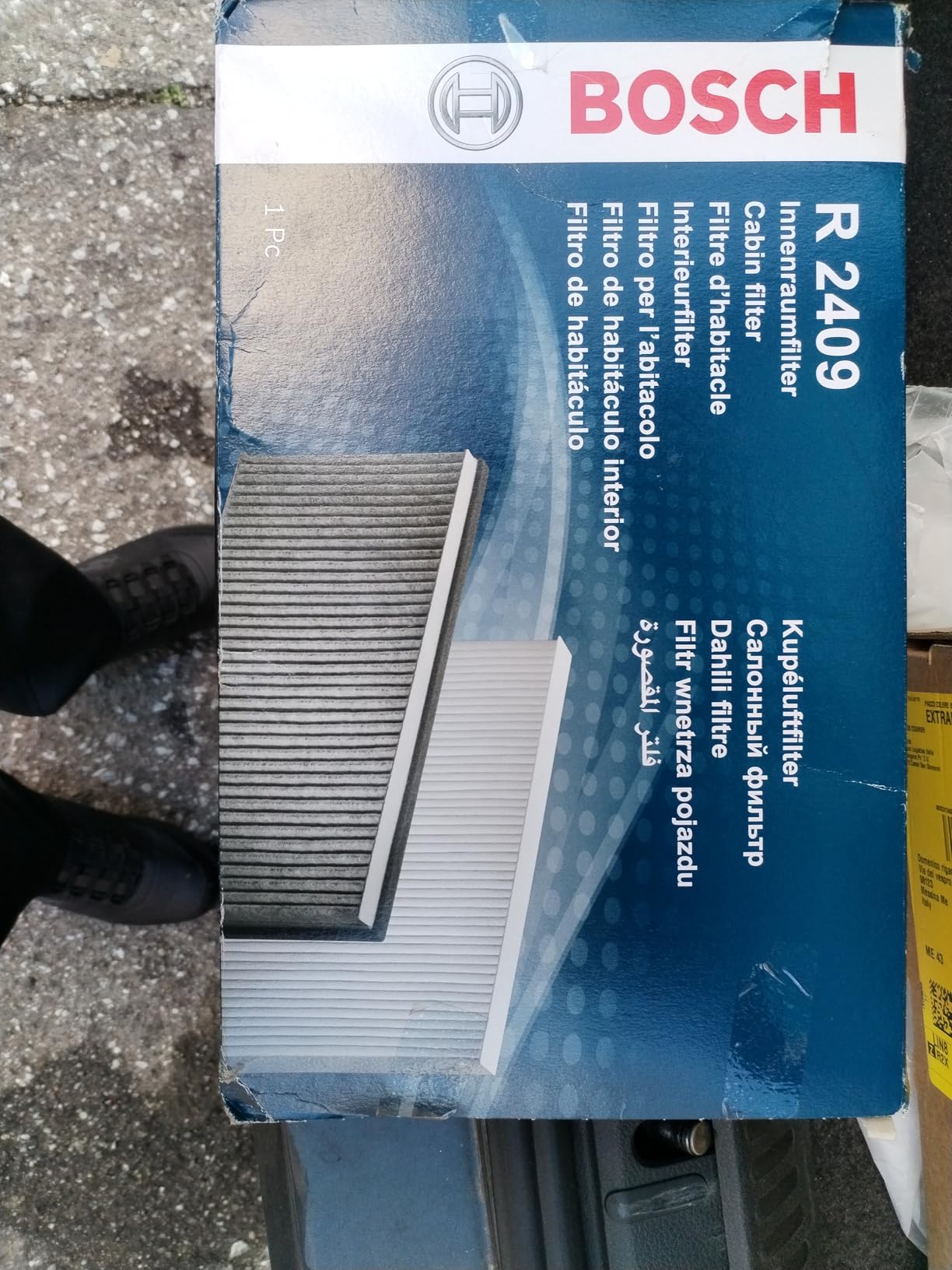 Bosch Filtri 1987432409 filtro abitacolo ai carboni attivi 1 pezzo antiodore