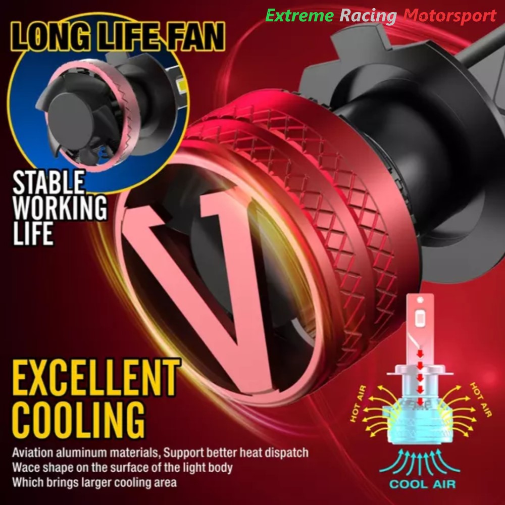 Xtreme Racing Lampadine LED ERM V32 lampadine H1 H7 6000K 2 pezzi CANBUS