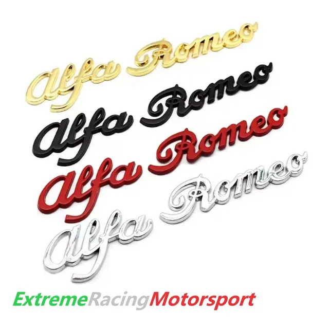 Xtreme Racing Decorazioni Auto e Adesivi Stemma in Alluminio Alfa Romeo adesivo 14,7 x 2,9 cm