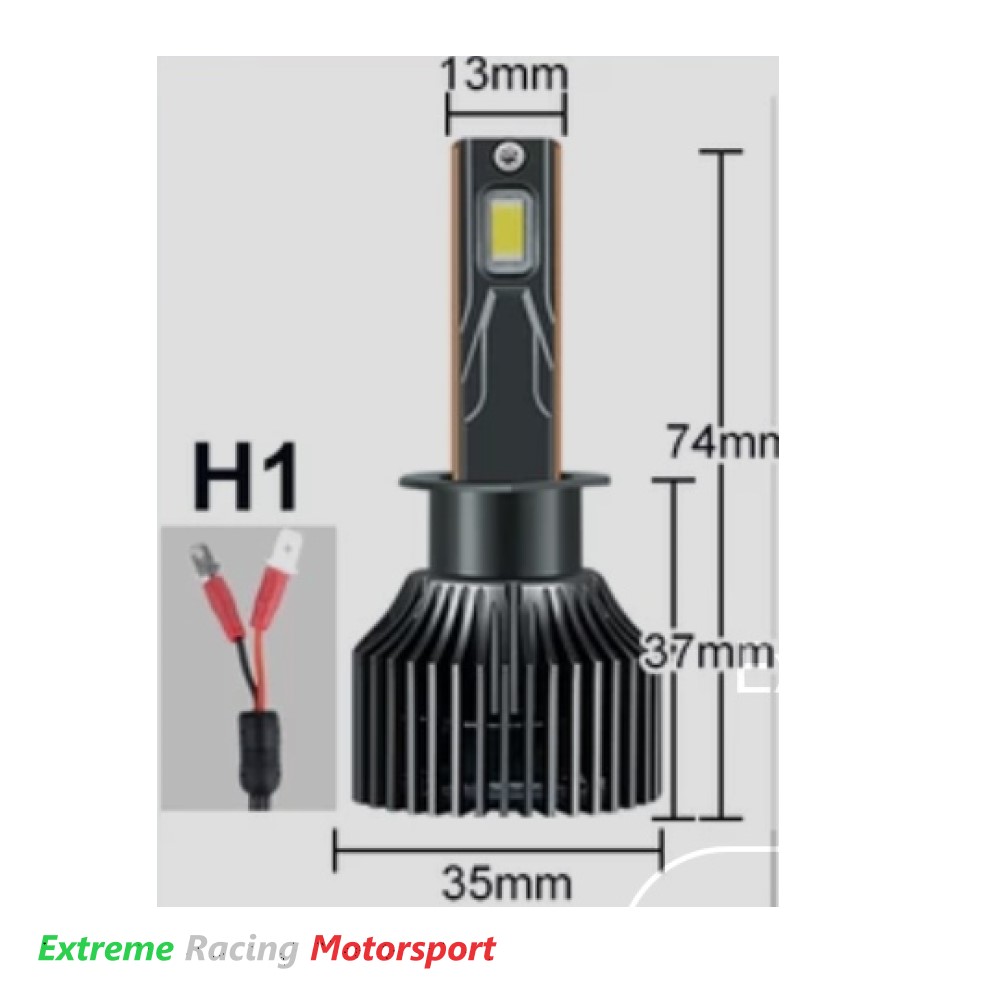 Xtreme Racing Lampadine LED Lampade ERM F4 22K H1 6500K 2 pezzi CANBUS