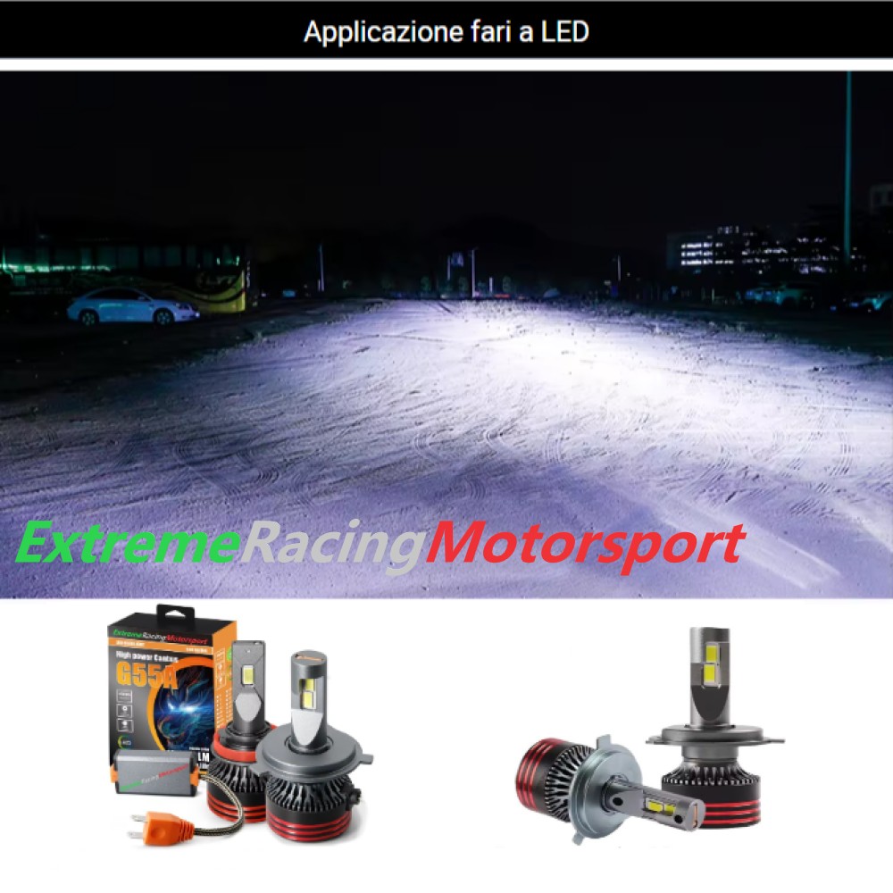 Xtreme Racing Lampadine LED ERM M8 PRO 130W H4 coppia 6000K