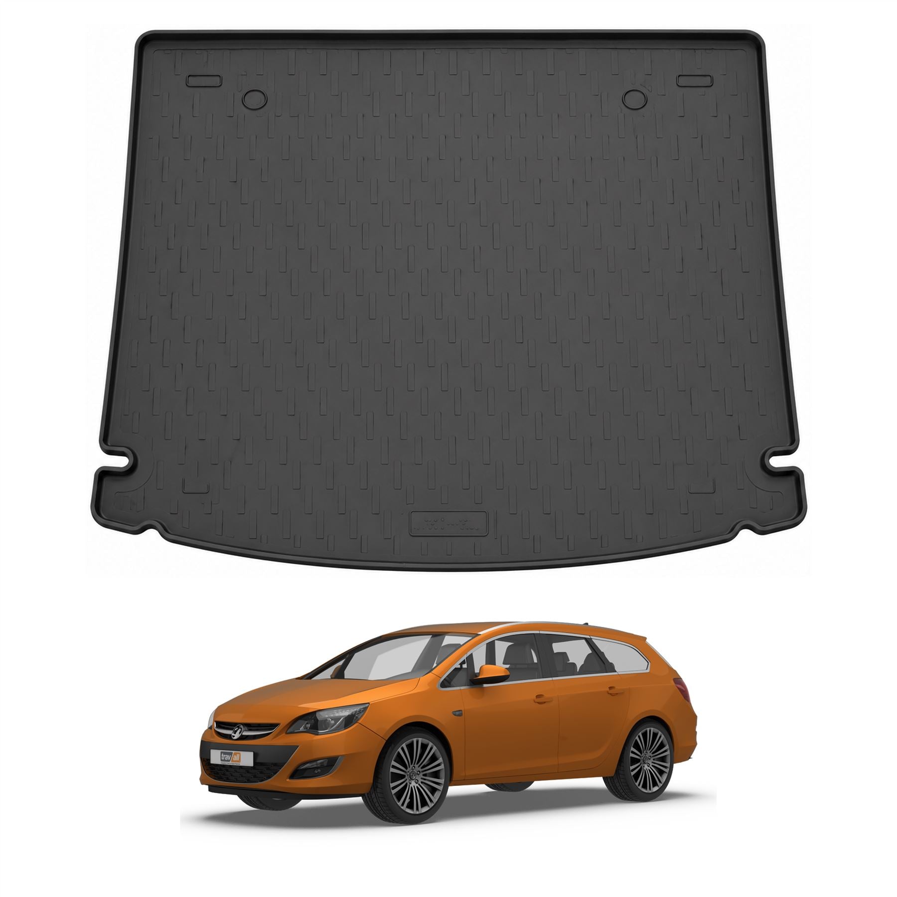 Travall Trunk Liners Vauxhall Astra rivestimento bagagliaio 2004-2010 gomma