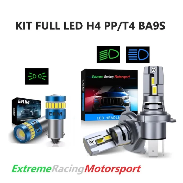 Xtreme Racing Kit Illuminazione LED T4W BA9S/H4 kit lampade 12V 6000K