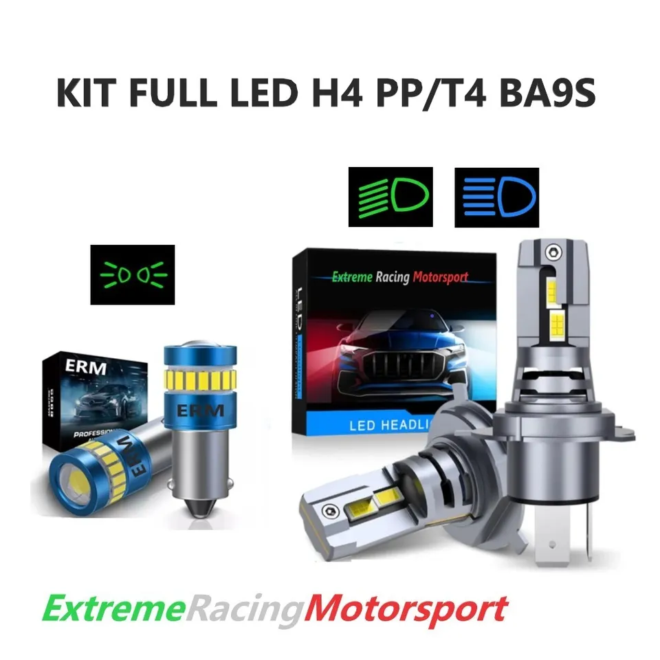 Xtreme Racing Kit Illuminazione LED T4W BA9S/H4 kit lampade 12V 6000K