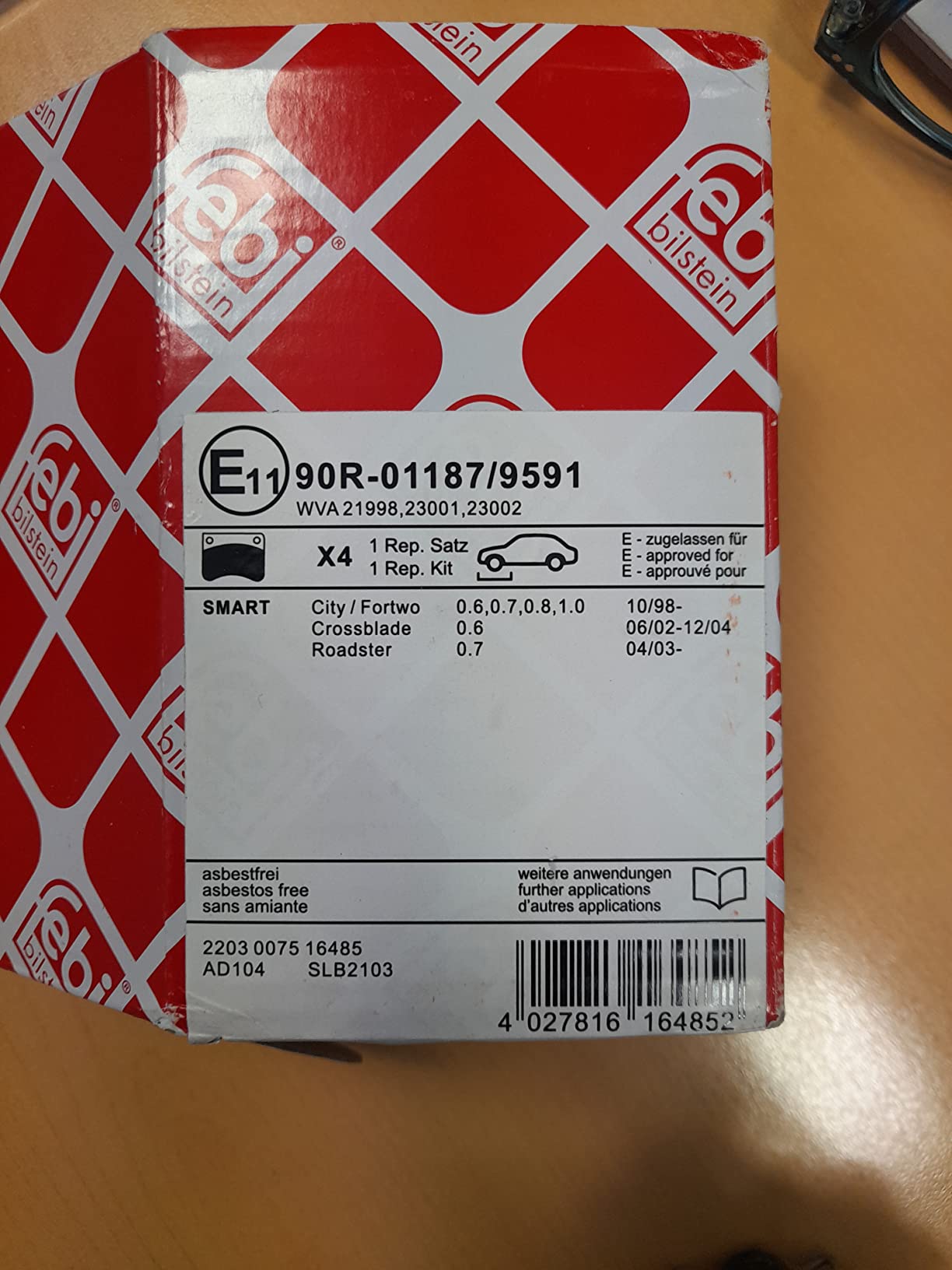 Bilstein Frenante febi bilstein 16485 pastiglie freno anteriori Bosch