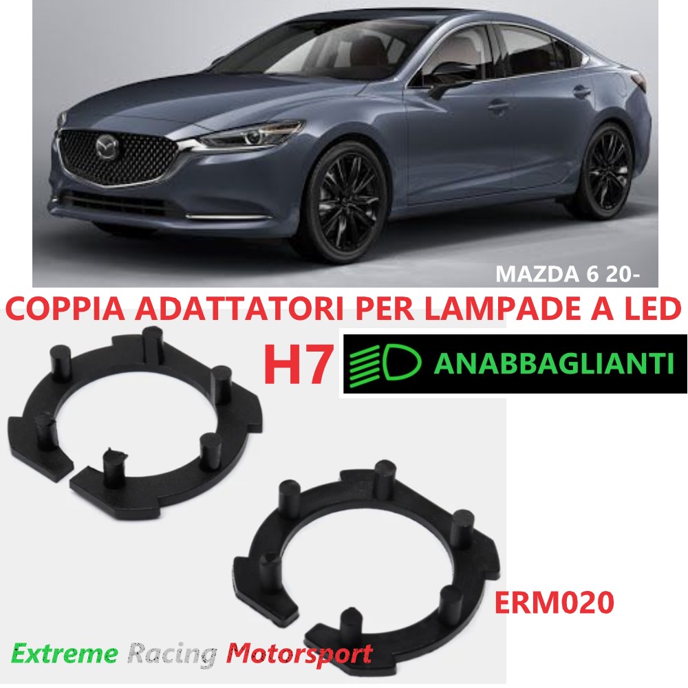 Xtreme Racing Accessori per Illuminazione LED ERM020 adattatori H7 Mazda 6 200-