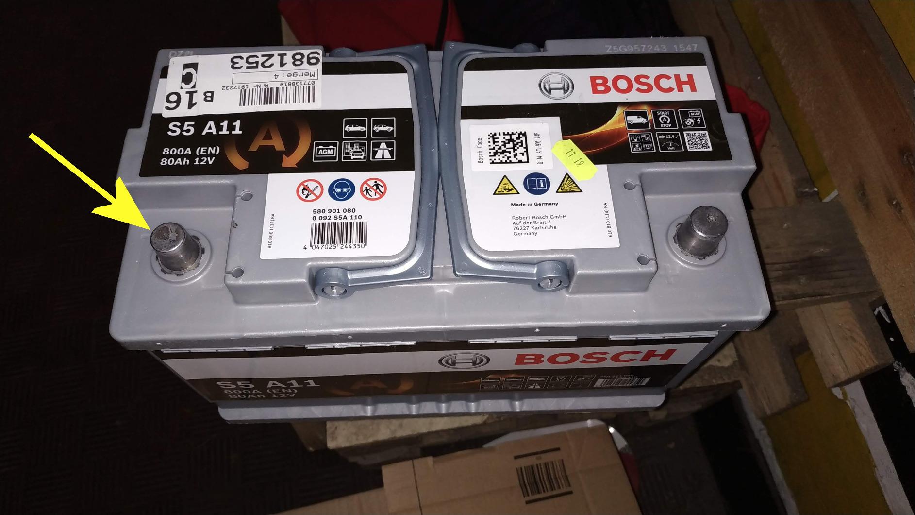 Bosch Batterie S5A11 Batteria auto AGM 80 Ah 800 A Start/Stop