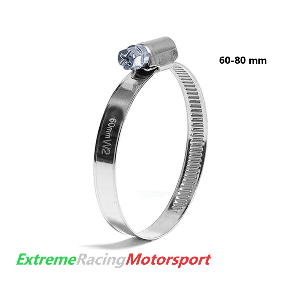 Xtreme Racing Fascette in Acciaio Inox T304 60-80 mm 2 pezzi resistenti