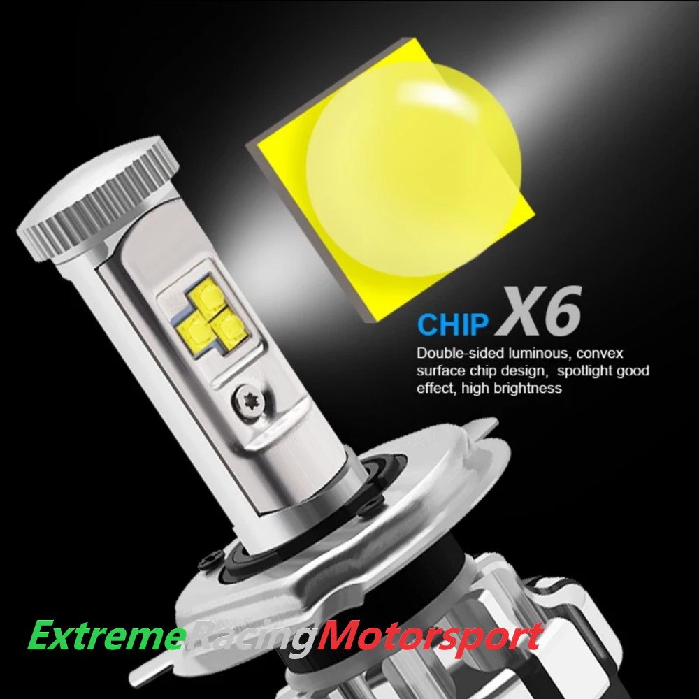 Xtreme Racing Lampadine LED Lampade ERM Turbo T1S H5 R2 6000K 2 pezzi