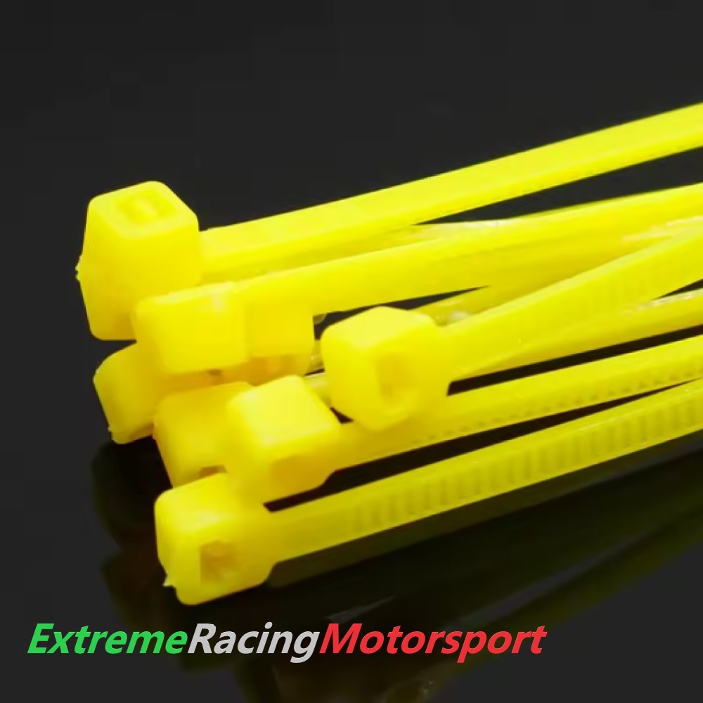 Xtreme Racing Impianto Carburante e Regolatori di Pressione fascette nylon riutilizzabili 5 × 200 mm 10 pezzi