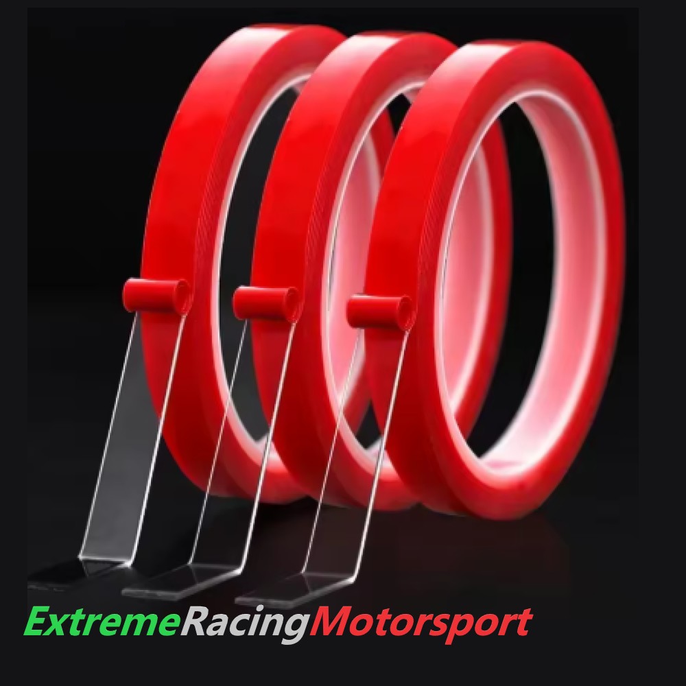Xtreme Racing Decorazioni Auto e Adesivi Nastro Biadesivo Trasparente 3 m x 10 mm Acrilico