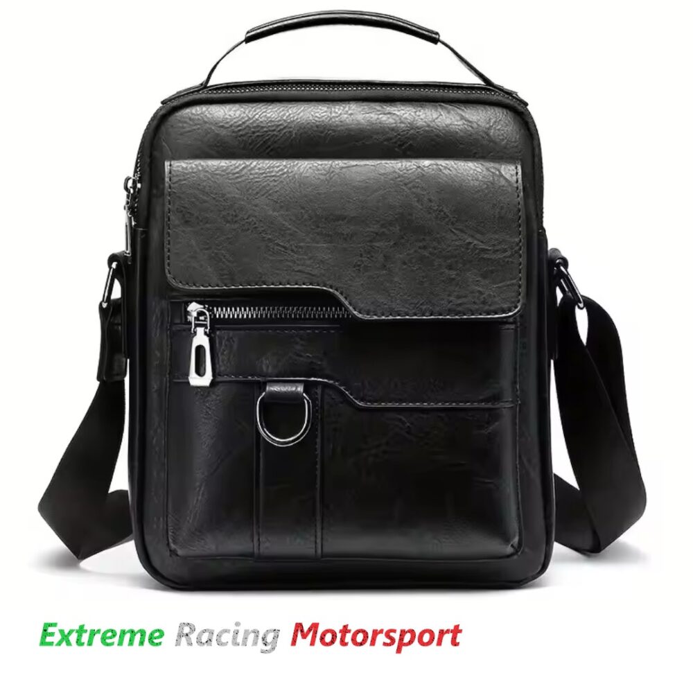 Xtreme Racing Portafogli e Articoli in Ecopelle Borsello Uomo Ecopelle Black nero con scomparti