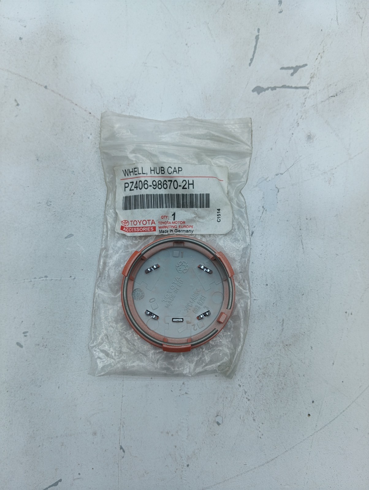 Pomili Altro auto tappi cerchio Toyota Aygo Yaris PZ406-98670-2H arancioni 4 pezzi