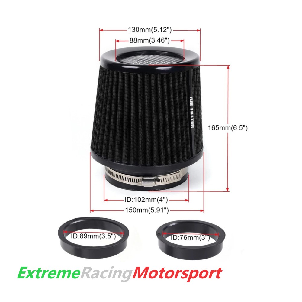 Xtreme Racing Filtri Aria BLACK ERM 101 mm filtro aria sportivo cono