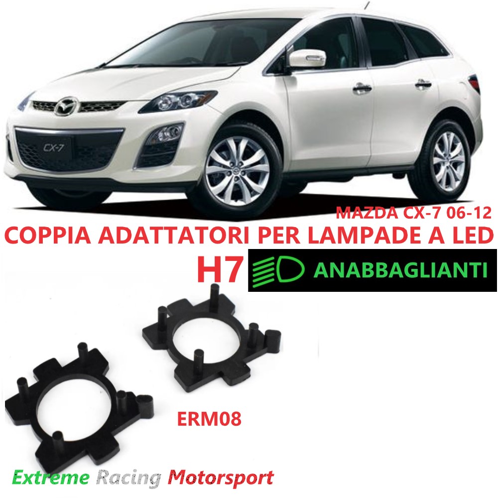 Xtreme Racing Accessori per Illuminazione LED ERM008 Mazda CX-7 06-12 adattatori H7 coppia