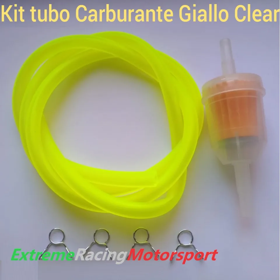 Xtreme Racing Impianto Carburante e Regolatori di Pressione Kit Tubo Siliconico Carburante 5x7 mm giallo
