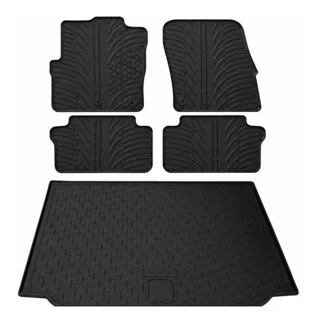 Travall Bundles Skoda Roomster 2006-2015 kit tappetini e vasca baule in gomma