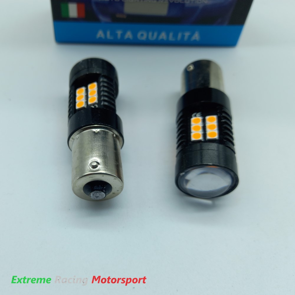 Xtreme Racing Lampadine LED ERM BA15S P21W lampadine frecce arancioni 2 pezzi