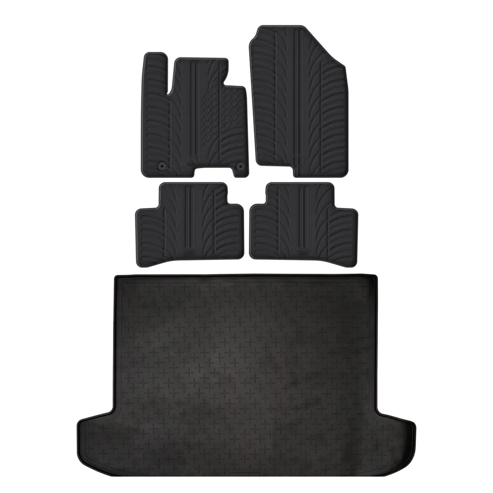 Travall Bundles Hyundai Tucson Rubber Boot Liner and Rubber Car Mats Bundle (2020-) gomma