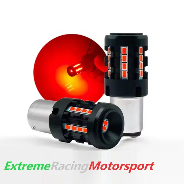 Xtreme Racing Lampadine LED ERM VT26BK 1156 BAW15S PR21W RED retronebbia coppia