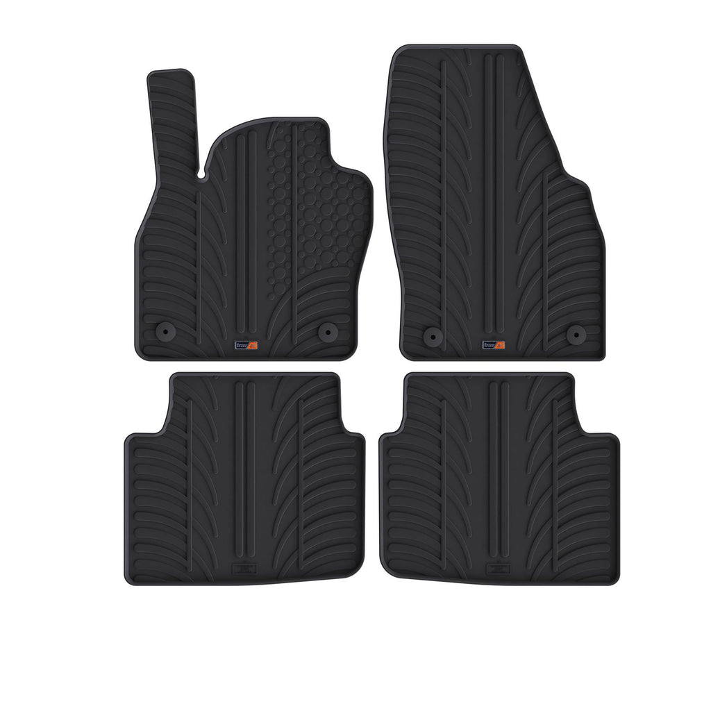 Travall Car Mats Skoda Kamiq tappetini in gomma 2019-2023 sagomati