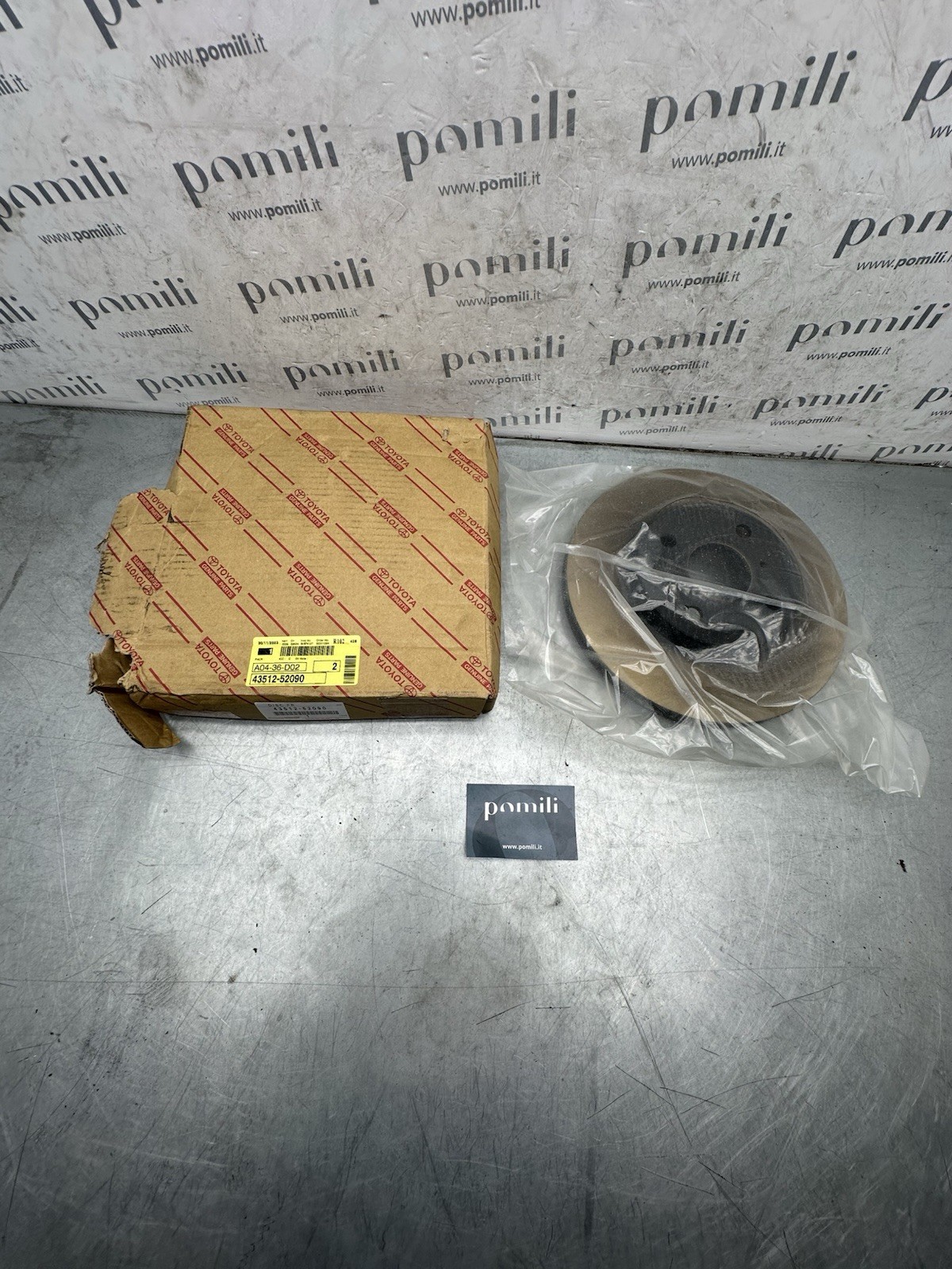 Pomili Freni e ricambi Toyota Yaris dischi freno anteriori 43512-52090 ventilati coppia