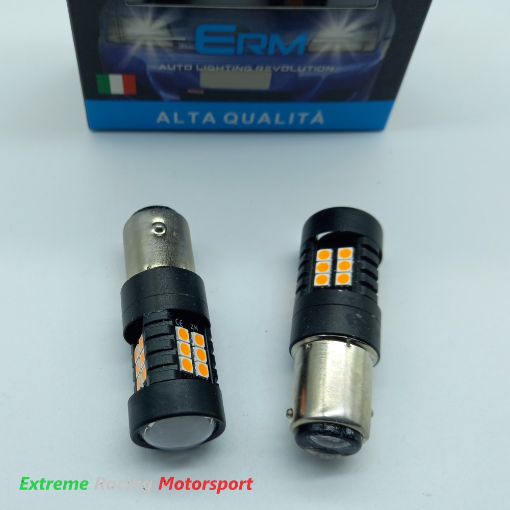 Xtreme Racing Lampadine LED ERM BAU15S PY21W lampadine frecce arancioni coppia