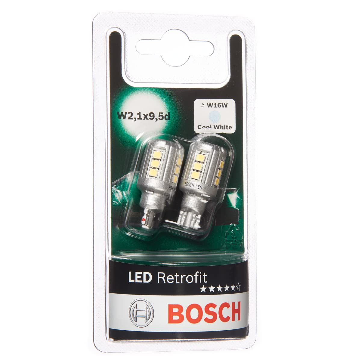 Bosch Lampadine e illuminazione Pure Light W16W lampadine auto 2 pezzi alogene
