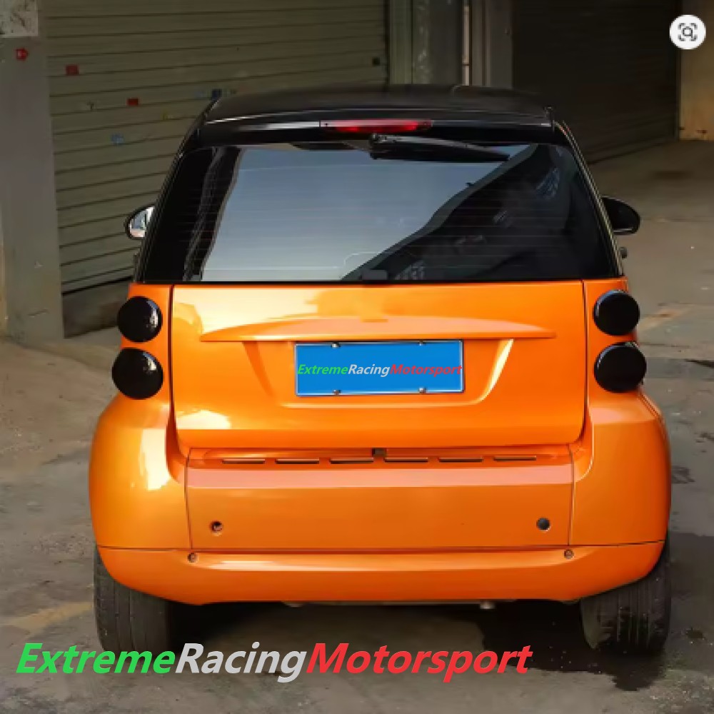 Xtreme Racing Decorazioni Auto e Adesivi Set Cover Fumè fari Smart 451 2007-2014 cover posteriori lucide