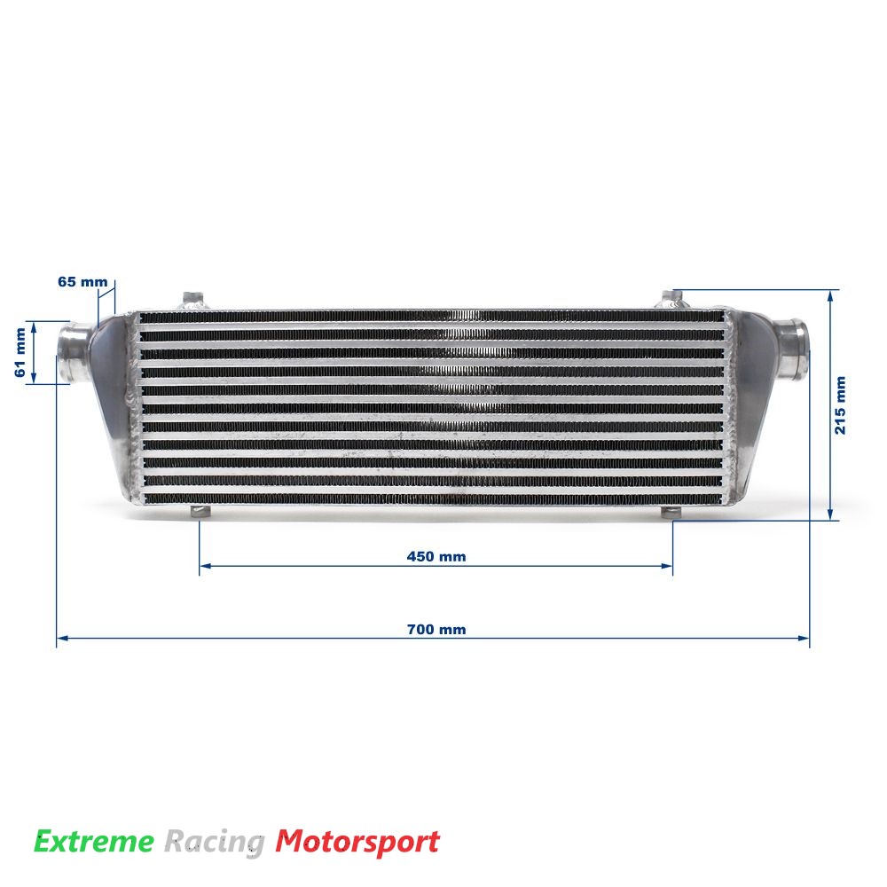 Xtreme Racing Impianto Carburante e Regolatori di Pressione Intercooler Maggiorato 700×230 mm Black Series universale
