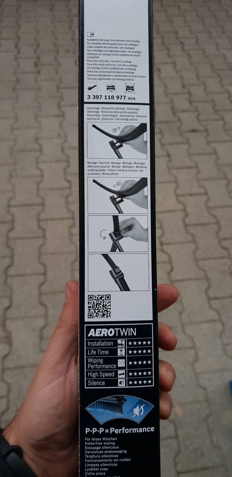 Bosch Spazzole tergicristallo Aerotwin A977S anteriori 650/425 mm aerodinamiche