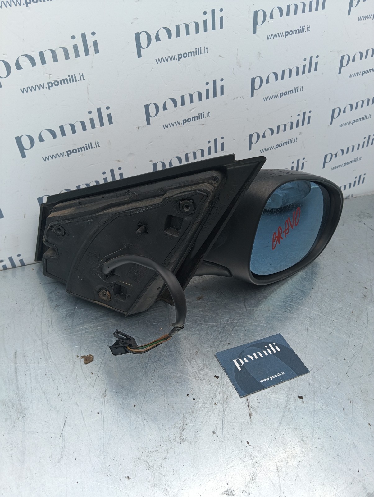 Pomili Cristalli Specchietto retrovisore (11PIN) sinistro Fiat Bravo (2007-14) 021042 usato