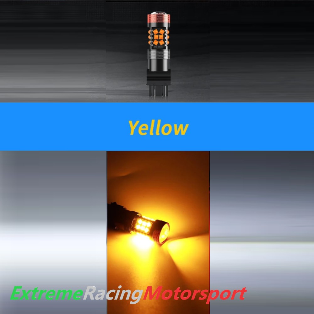 Xtreme Racing Lampadine LED ERM CT T25 3157 P27/7W Arancione CANBUS 12 V 2 pezzi