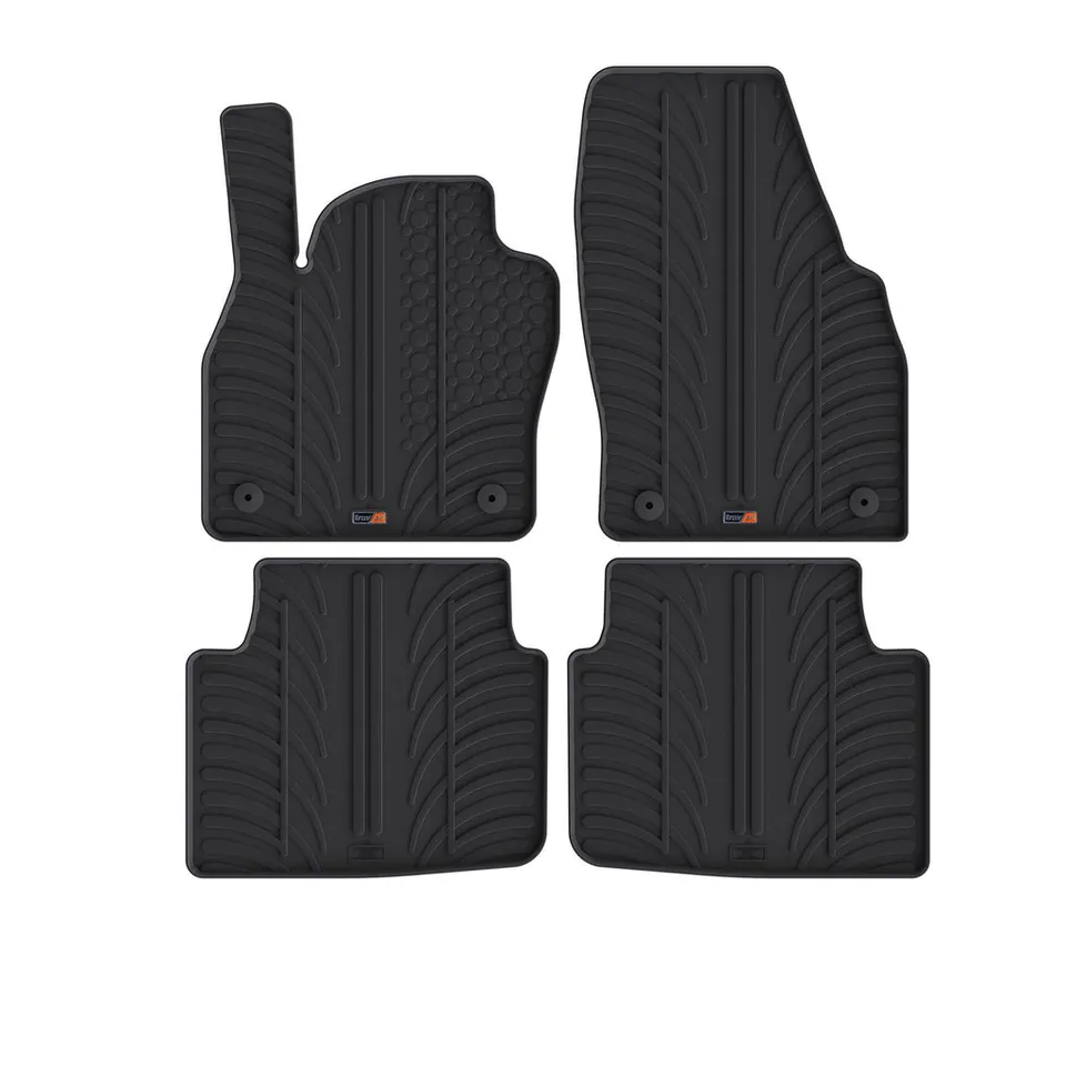 Travall Car Mats Skoda Kamiq tappetini in gomma 2019-2023 sagomati