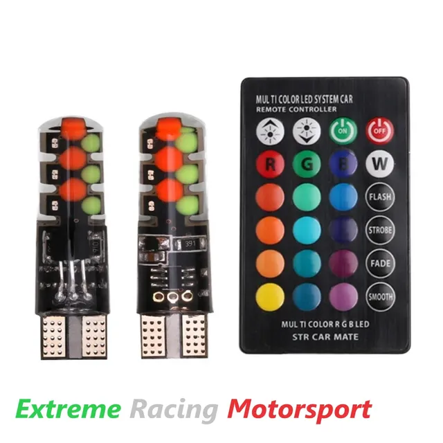 Xtreme Racing ERM T10 MULTICOLOR lampadine LED W5W 12 V raduni