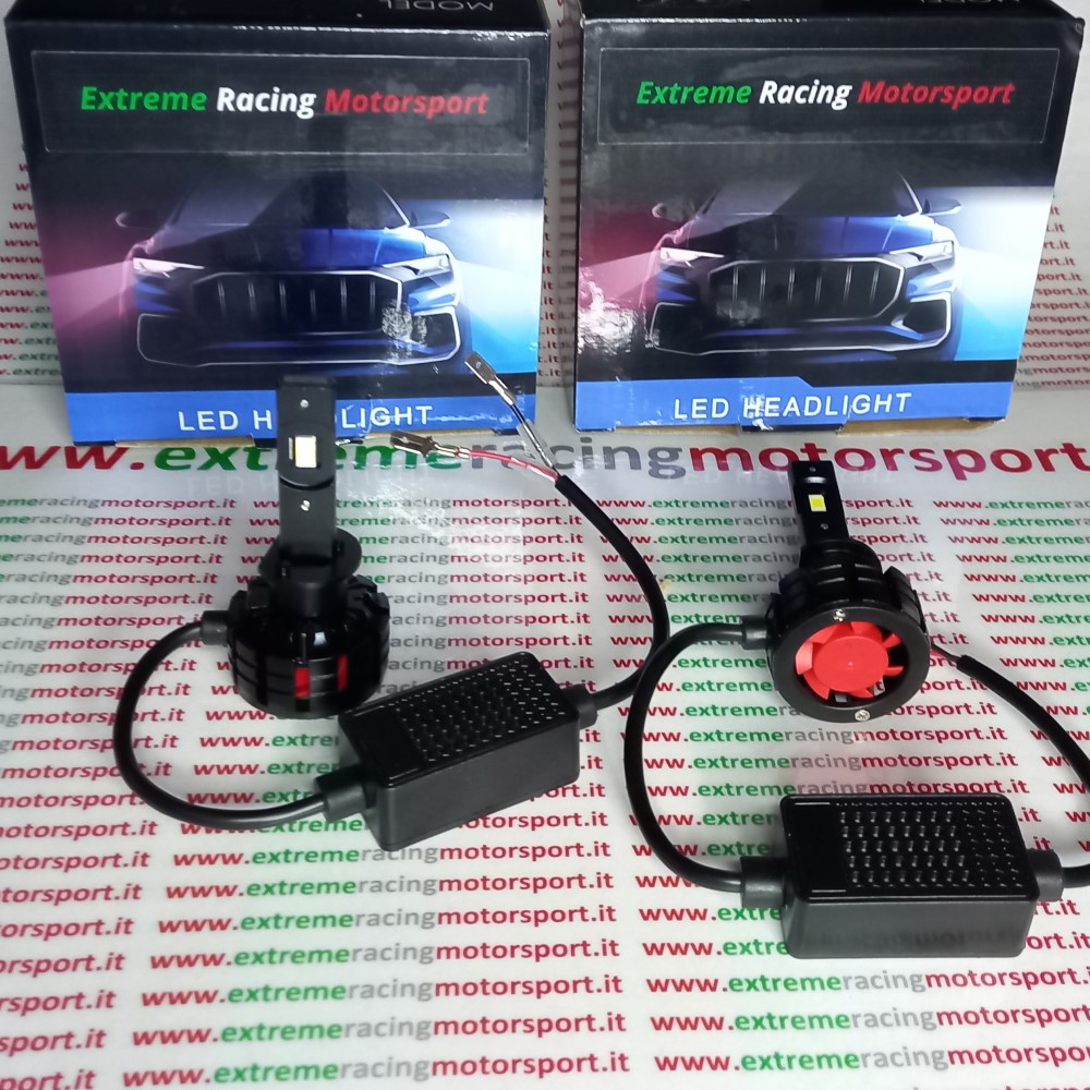 Xtreme Racing Lampadine LED ERM V1 Black Edition H1 lampade LED 6000K, 2 pezzi