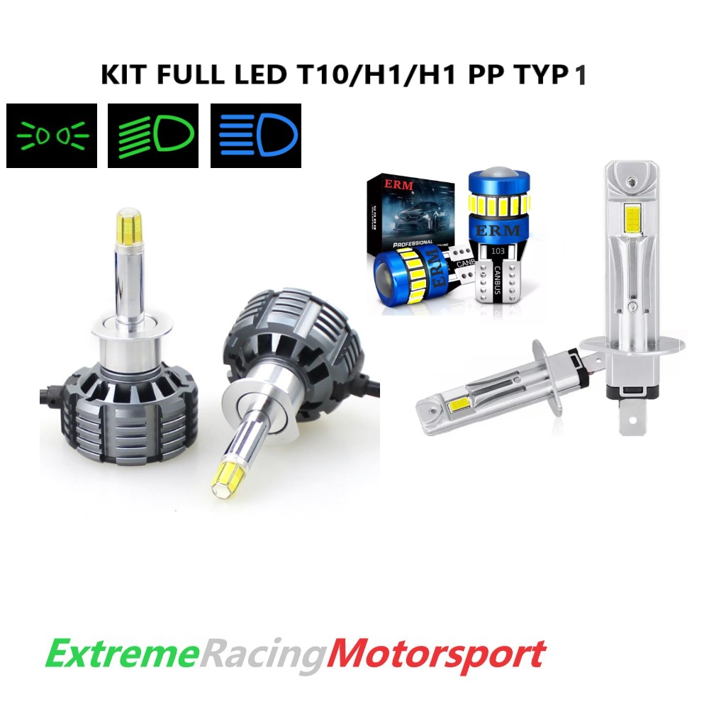 Xtreme Racing Kit Illuminazione LED T10/H1 360° 20K/H1 PP lampade 6000K