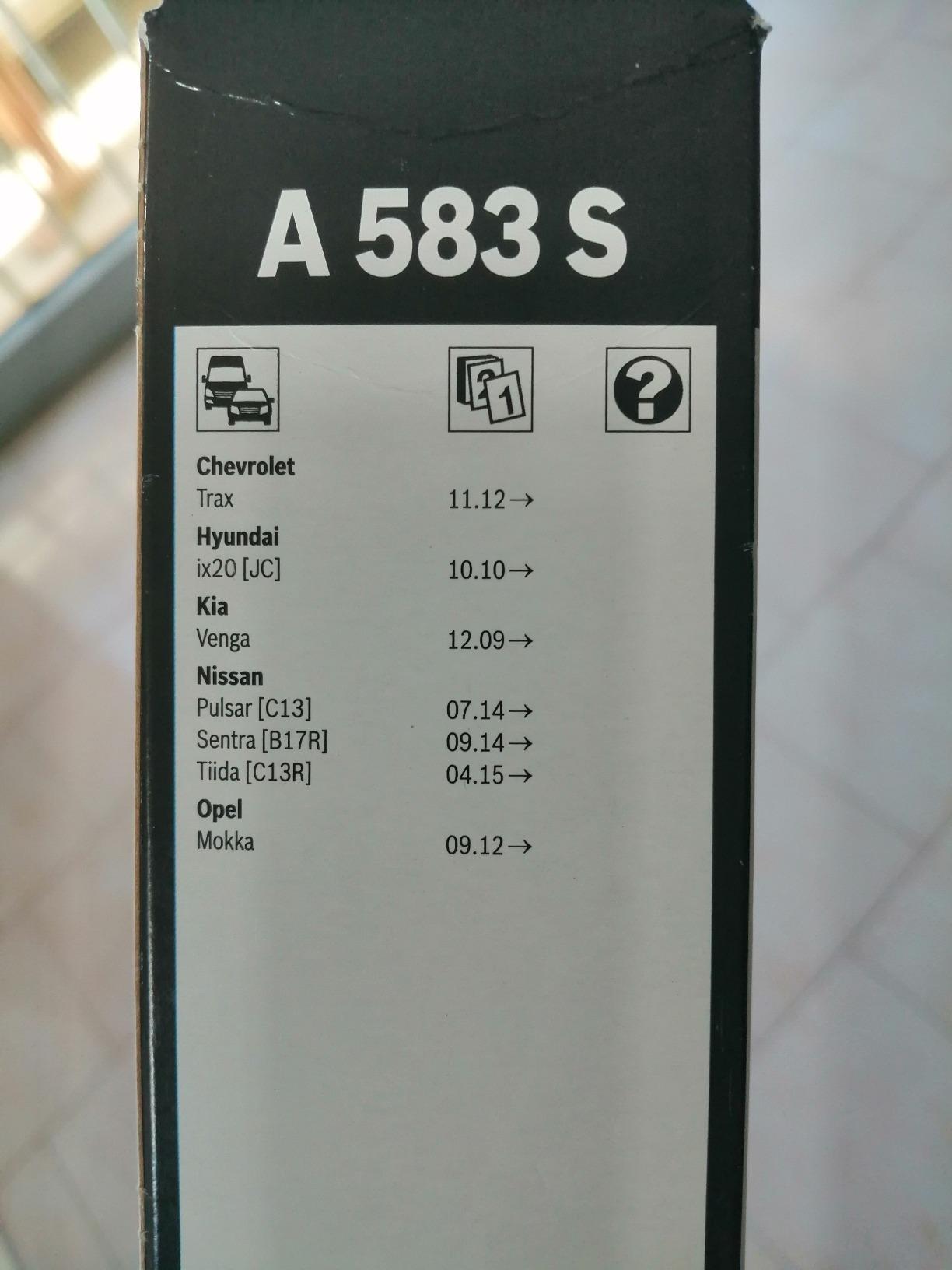 Bosch Spazzole tergicristallo Aerotwin A583SS anteriori 2 pezzi flat blade