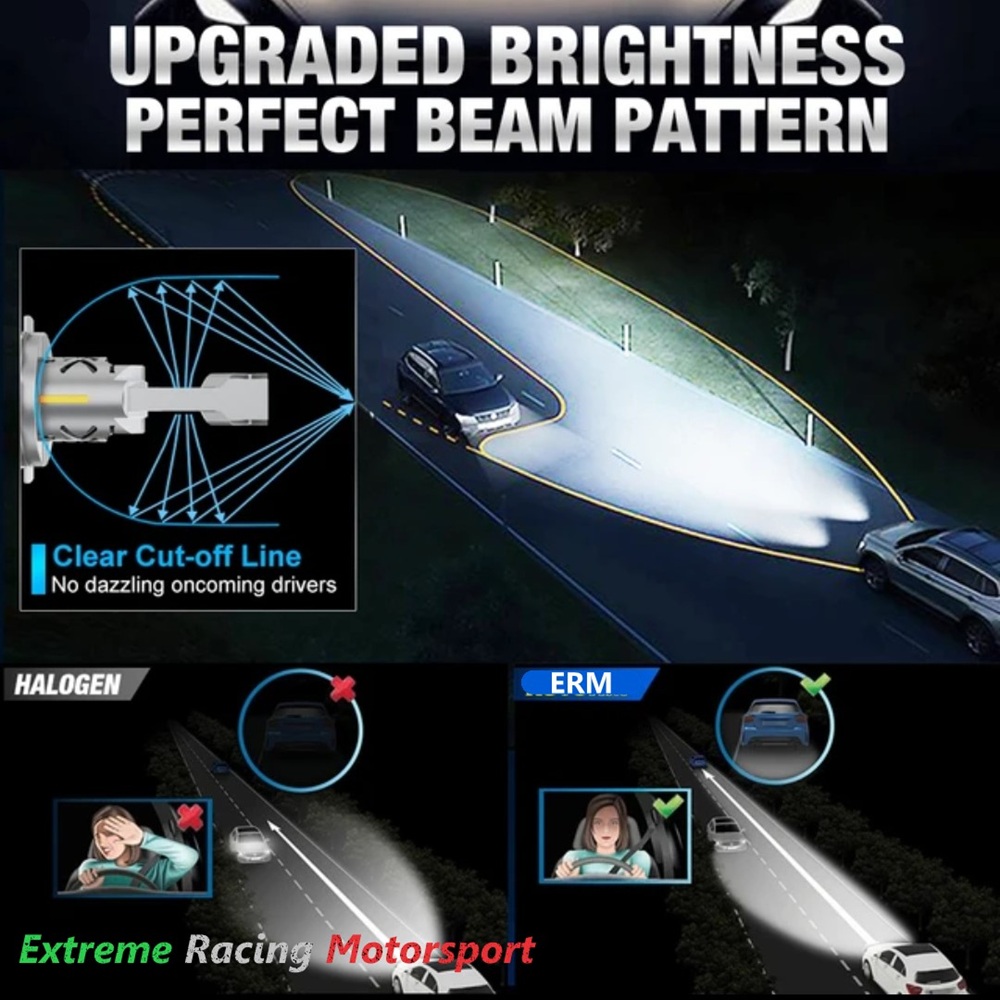 Xtreme Racing Lampadine LED ERM K55 CPS lampadine LED coppia 6500 K CANBUS