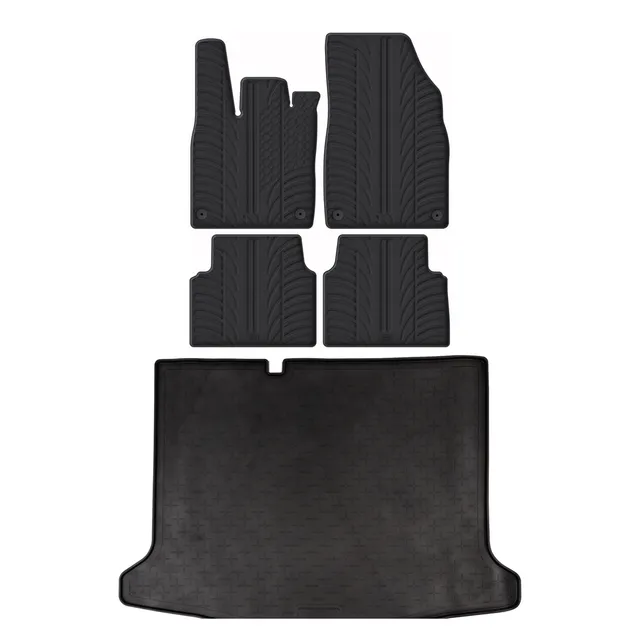 Travall Bundles VW ID.3 Rubber Boot Liner e Car Mats 2020-in poi
