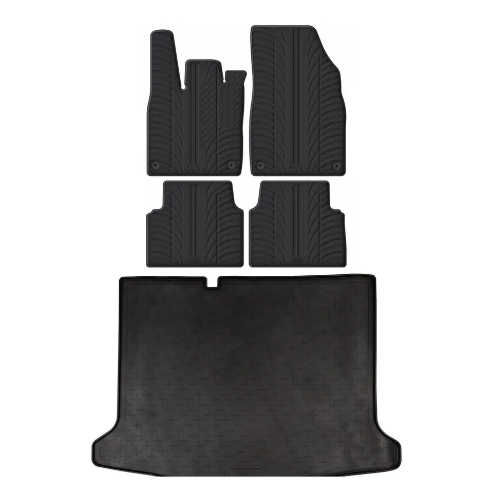 Travall Bundles VW ID.3 Rubber Boot Liner e Car Mats 2020-in poi