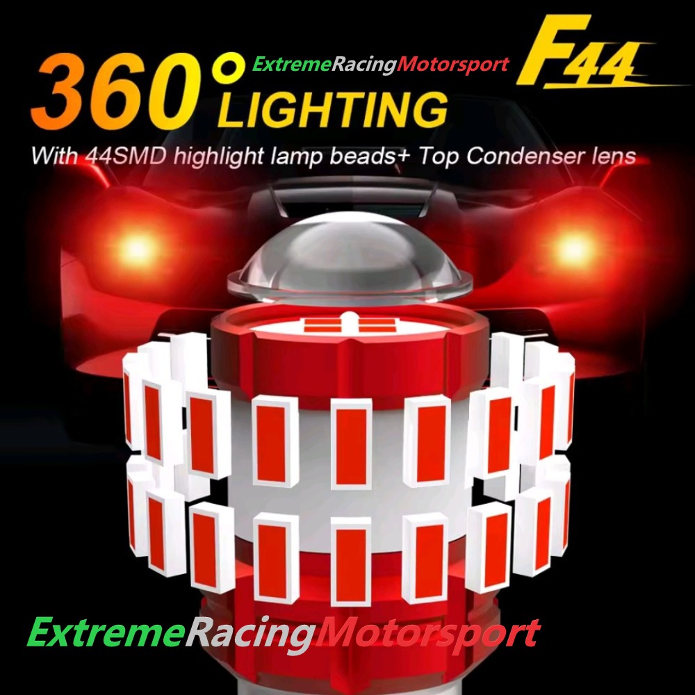 Xtreme Racing Lampadine LED F44 1156 BA15S P21W kit 4 pezzi rosse