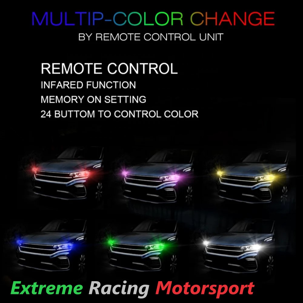 Xtreme Racing ERM T10 MULTICOLOR lampadine LED W5W 12 V raduni