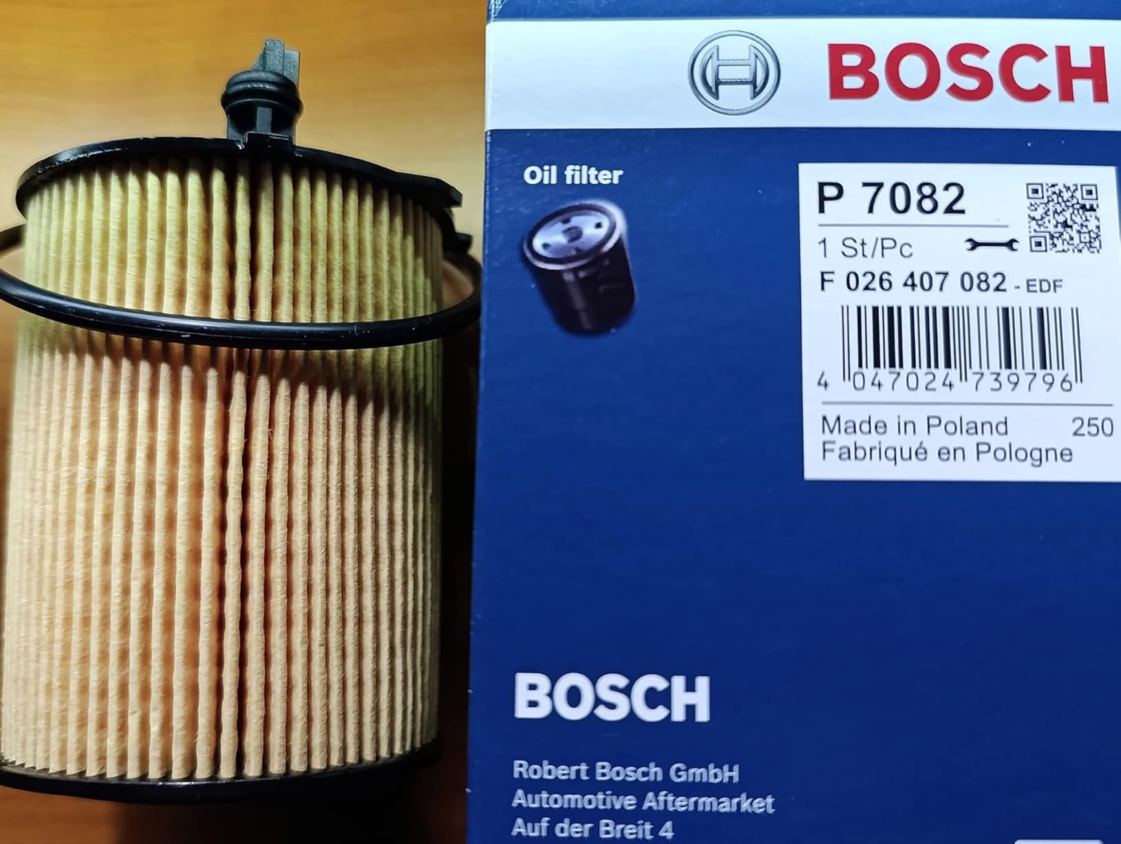 Bosch Filtri F026407082 filtro olio elemento filtrante 72 mm