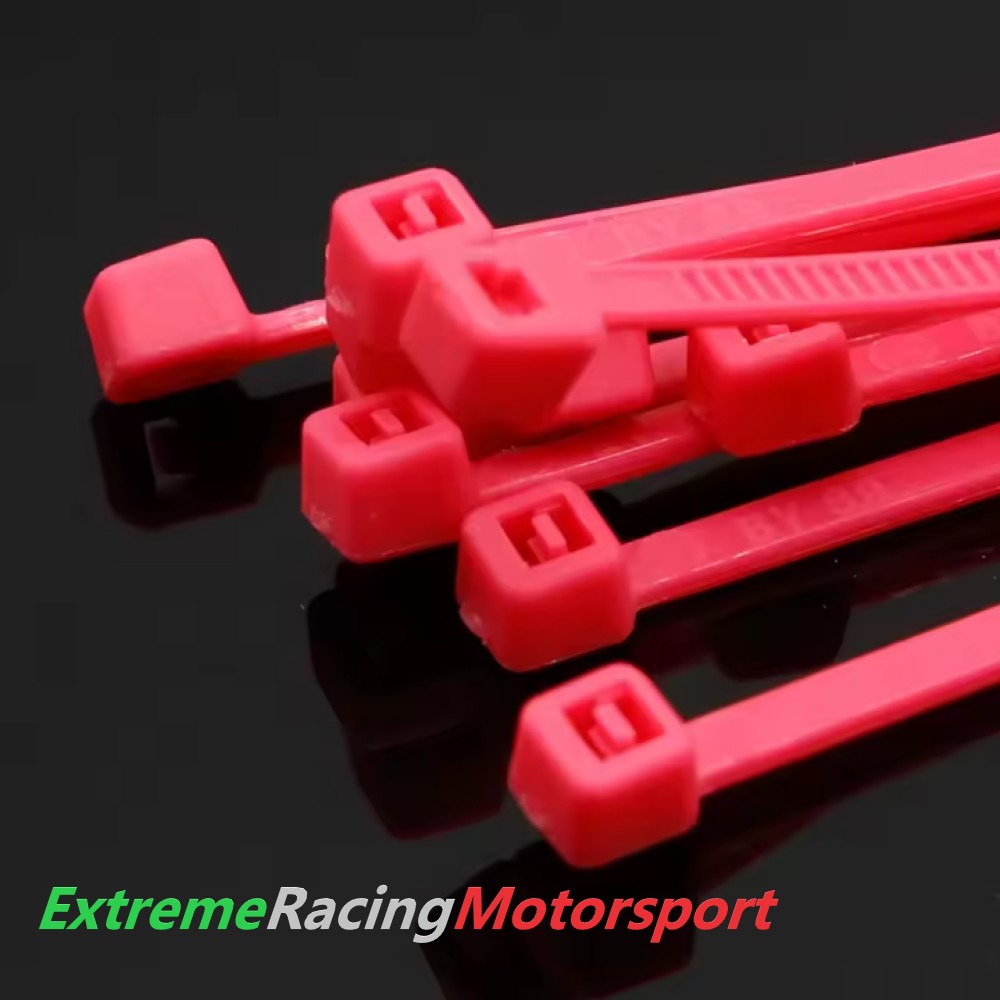 Xtreme Racing Impianto Carburante e Regolatori di Pressione fascette nylon riutilizzabili 5 × 200 mm 10 pezzi