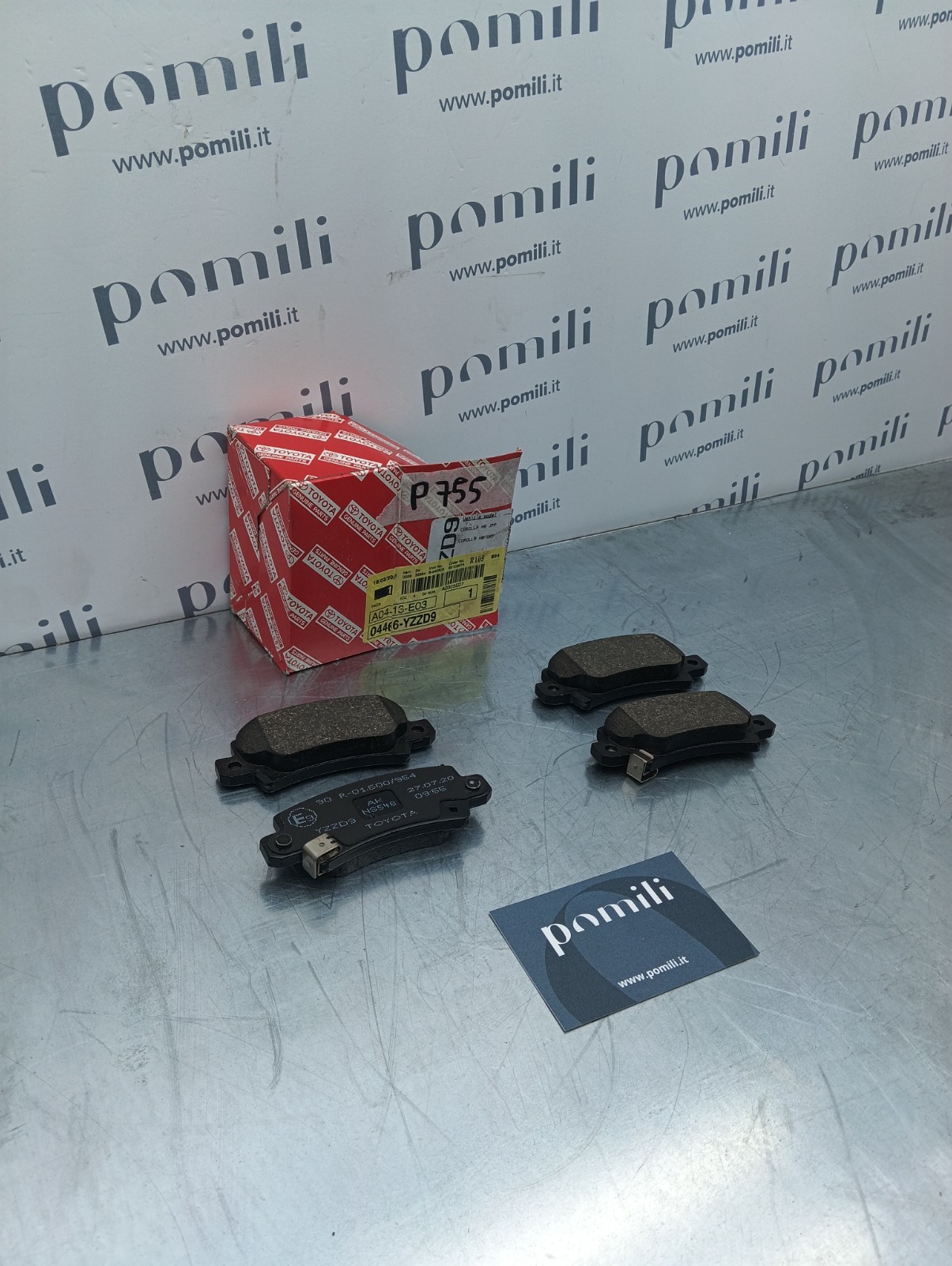 Pomili Freni e ricambi Kit pastiglie freni Toyota Corolla 04466-YZZD9 nuovo