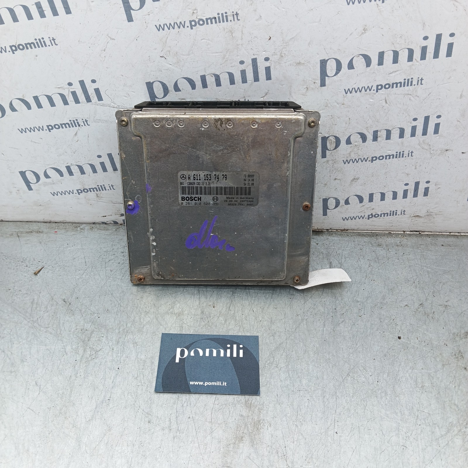 Pomili Motorini avviamento, alternatori, ECU e cavi Centralina motore Mercedes-Benz Classe C W203 A6111537479 usata