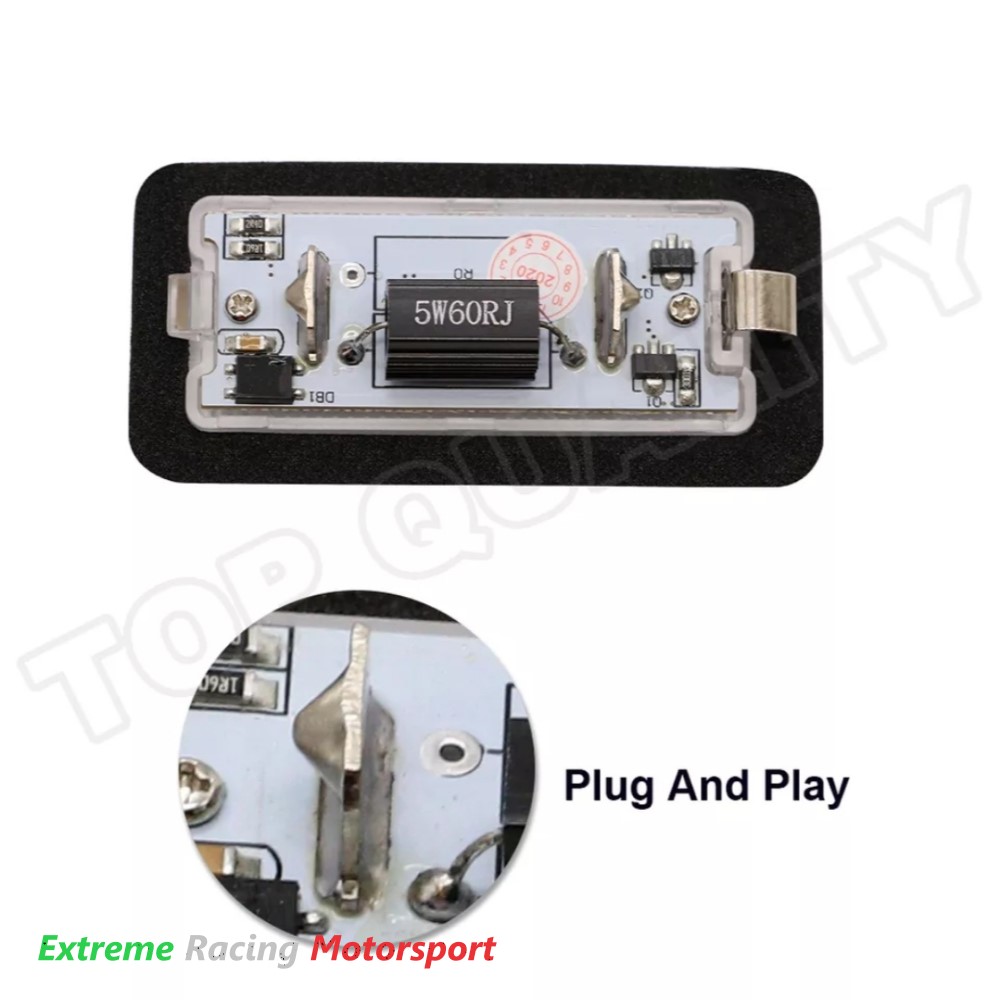 Xtreme Racing Accessori per Illuminazione LED Abarth 500 placchette LED targa coppia bianco IP68