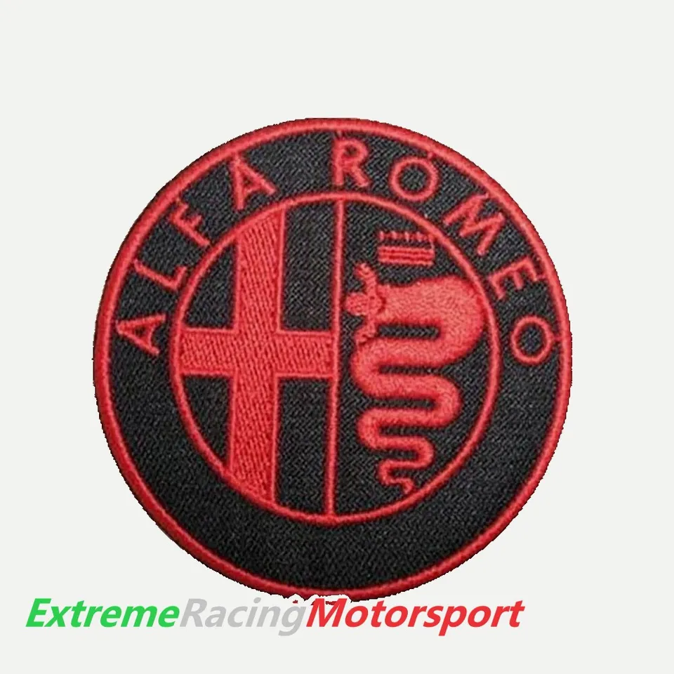 Xtreme Racing Decorazioni Auto e Adesivi Patch Termoadesivo Alfa Romeo ricamato 7 cm